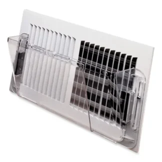 deflecto® Adjustable Sidewall Register Air Deflector, Clear, 10 x 3 x 5.5