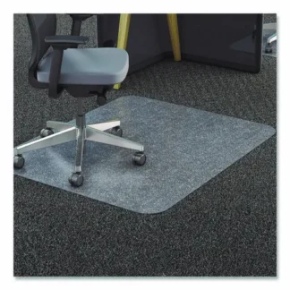 deflecto® All Day Use Chair Mat for Carpet, 45" x 53", Clear, Rectangle