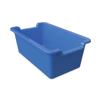 deflecto® Antimicrobial Rectangle Storage Bin, Blue