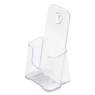 deflecto® DocuHolder for Countertop/Wall-Mount, Leaflet Size, Clear