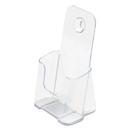 deflecto® DocuHolder for Countertop/Wall-Mount, Leaflet Size, Clear