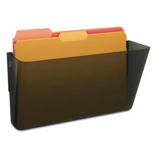 deflecto® DocuPocket Stackable Wall Pocket, Letter Size, Smoke