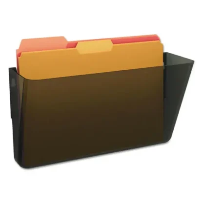 deflecto® DocuPocket Stackable Wall Pocket, Letter Size, Smoke
