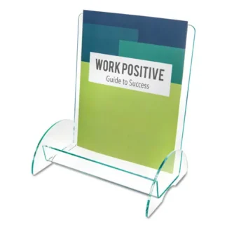 deflecto® Euro-Style DocuHolder, Magazine Size, Green Tinted