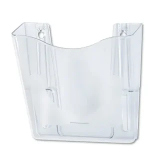 deflecto® Euro-Style DocuPocket Portrait Wall File, Clear, 10.25" x 4" x 10"