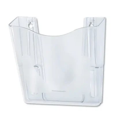 deflecto® Euro-Style DocuPocket Portrait Wall File, Clear, 10.25" x 4" x 10"