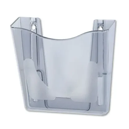 deflecto® Euro-Style DocuPocket Portrait Wall File, Smoke, 10.25" x 4" x 10"