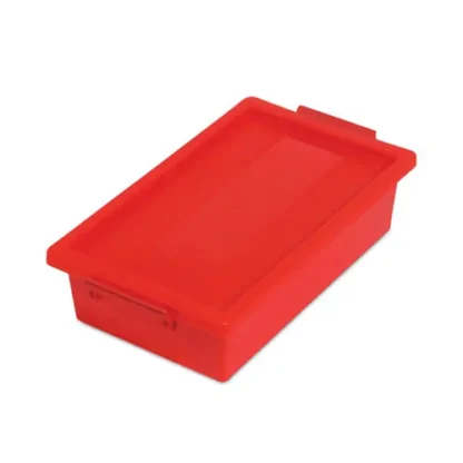 deflecto® Little Artist Antimicrobial 2.5 Qt Tote, Red