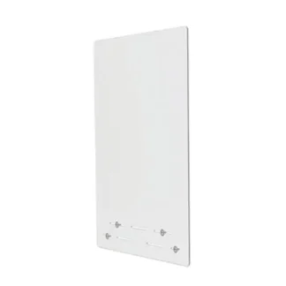 deflecto® Mounting Safety Barrier with Full Shield, Acrylic, Clear, 2/Carton