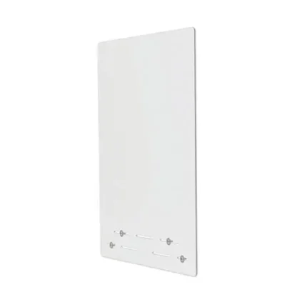 deflecto® Mounting Safety Barrier with Full Shield, Acrylic, Clear, 2/Carton