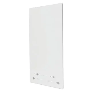 deflecto® Mounting Safety Barrier with Full Shield, Polycarbonate, Clear, 2/Carton