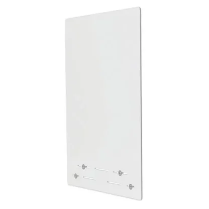 deflecto® Mounting Safety Barrier with Full Shield, Polycarbonate, Clear, 2/Carton
