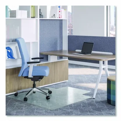 deflecto® OceanMat Carpet Chair Mat, 36" x 48", Lipped, Clear