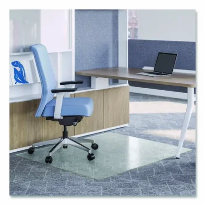 deflecto® OceanMat Carpet Chair Mat, 46 x 60, Clear