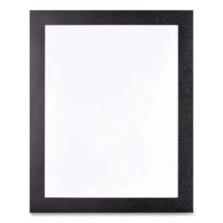 deflecto® Self Adhesive Sign Holders, 11 x 17 Insert, Clear with Black Border, 2/Pack