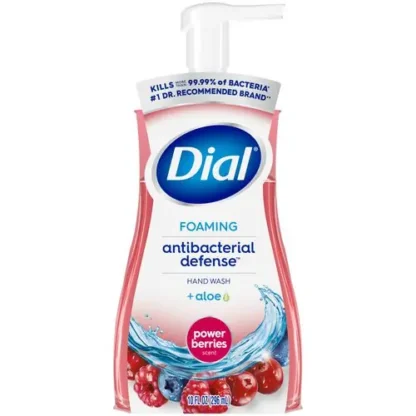 Dial® Antibacterial Foaming Hand Wash, Power Berries Scent, 10 oz