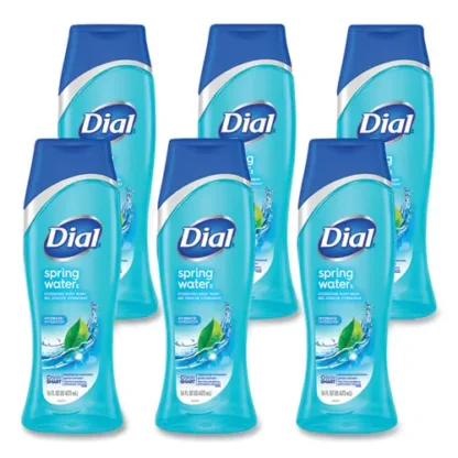 Dial® Body Wash, Spring Water Scent, 16 oz, 6/Carton