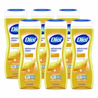 Dial® Body Wash Advanced Clean Gold, Original Gold, 16 oz, 6/Carton