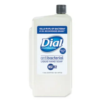 Dial® Professional Antibacterial Liquid Hand Soap Refill for Sensitive Skin, Light Floral Scent, 1 L, 8/Carton