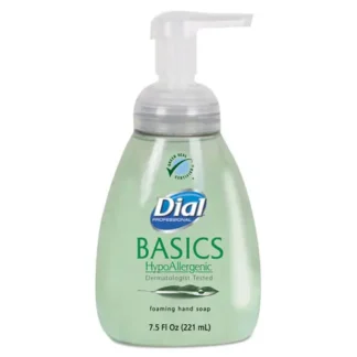 Dial® Professional Basics Hypoallergenic Foaming Hand Wash, Honeysuckle Scent, 7.5 oz, 8/Carton