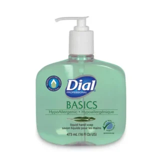 Dial® Professional Basics MP Free Liquid Hand Soap, Unscented, 16 oz, 12/Carton