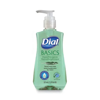 Dial® Professional Basics MP Free Liquid Hand Soap, Unscented, 7.5 oz, 12/Carton