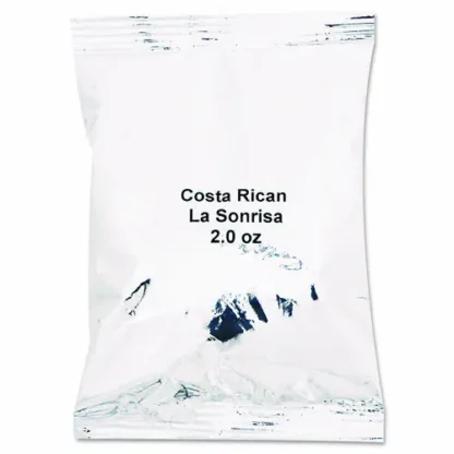Distant Lands Coffee Portion Packs, Costa Rican La Sonrisa, 2oz Packets, 40/Carton