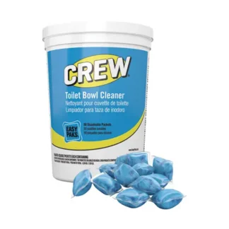 Diversey™ Crew Easy Paks Toilet Bowl Cleaner, Fresh Floral Scent, 0.5 oz Packet, 90 Packets/Tub