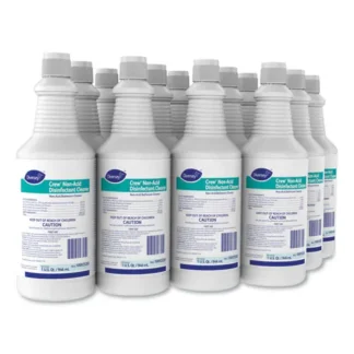 Diversey™ Crew Neutral Non-Acid Bowl and Bathroom Disinfectant, 32 oz Squeeze Bottle, 12/Carton