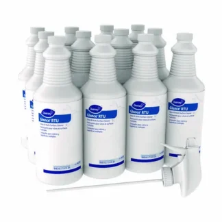 Diversey™ Glance Glass and Multi-Surface Cleaner, Original, (12) 32 oz Bottles with Trigger Sprayer