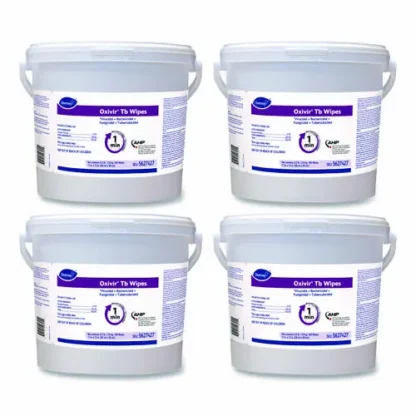 Diversey™ Oxivir TB Disinfectant Wipes, 11" x 12", White, 160 Wipes per Bucket, 4 Buckets per Carton