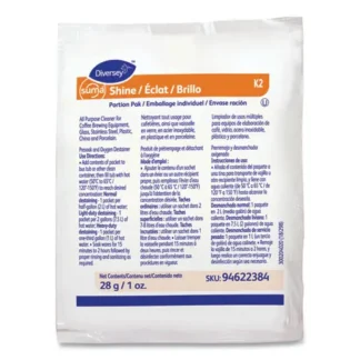 Diversey™ Suma Shine Portion Pak, Powder, 100 per carton