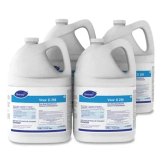 Diversey™ Virex II 256 One-Step Disinfectant Cleaner Deodorant, Mint Scent, 1 gal Bottle, 4/Carton