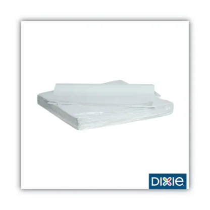 Dixie® All-Purpose Food Wrap, Dry Wax Paper, 14 x 14, White, 1,000 Sheets/Pack, 4 Packs/Carton