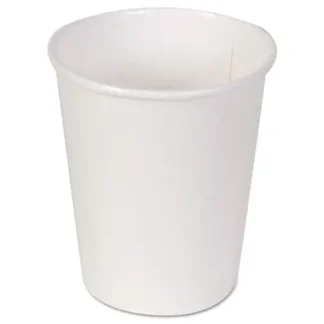 Dixie® Paper Hot Cups, 10 oz, White, 50/Sleeve, 20 Sleeves/Carton