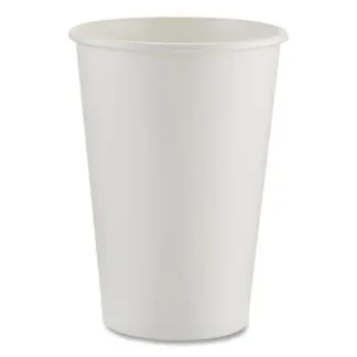 Dixie® Paper Hot Cups, 16 oz, White, 50/Sleeve, 20 Sleeves/Carton