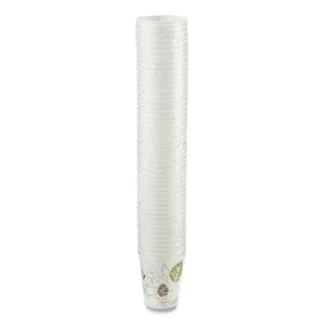 Dixie® Pathways Paper Hot Cups, 10 oz, White/Brown, 50/Pack