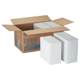 Dixie® Ultra® 1/8-Fold Linen-Replacement Dinner Napkins, Two-Ply, 17 x 17, White