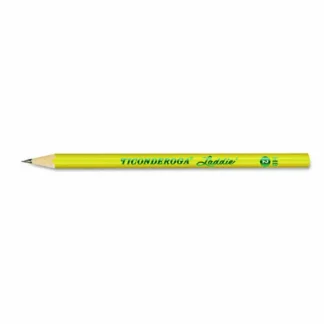 Dixon® Ticonderoga Laddie Woodcase Pencil, HB (#2), Black Lead, Yellow Barrel, Dozen