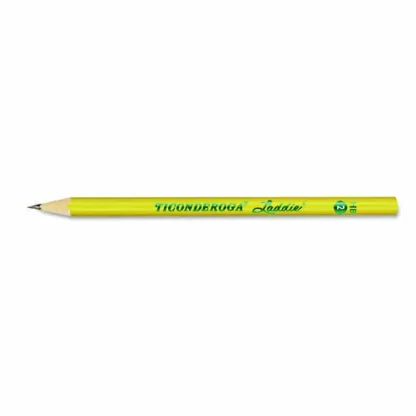 Dixon® Ticonderoga Laddie Woodcase Pencil, HB (#2), Black Lead, Yellow Barrel, Dozen