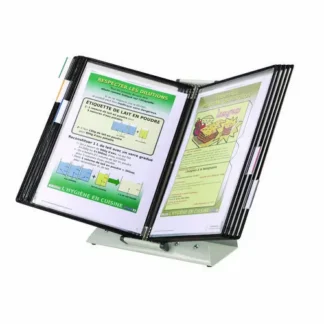 djois® by Tarifold Desktop Reference Starter Set, 10 Antimicrobial Wire-Reinforced Pockets
