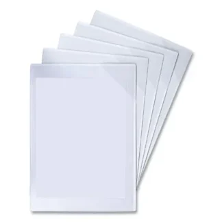 djois® by Tarifold Easy Load Magnetic Pocket with Corner Closure, Clear Frame, 5/Pack