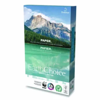 Domtar EarthChoice Office Paper, 92 Bright, 20 lb Bond Weight, 8.5 x 14, White, 500/Ream