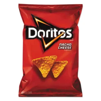 Doritos® Nacho Cheese Tortilla Chips, 2.88 oz Bag, 24/Carton