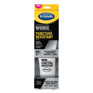 Dr. Scholl's® Professional Series Work Puncture Resistant Insoles for Men, Size 8 to 14, Black