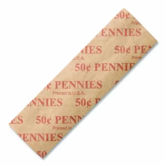 Dunbar Security Products Flat Coin Wrappers, Pennies, 1000 Wrappers/Box