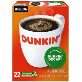 Dunkin'® K-Cup Pods, Dunkin' Decaf, 22/Box