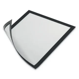 Durable® DURAFRAME Magnetic Sign Holder, Black Frame, 2/Pack