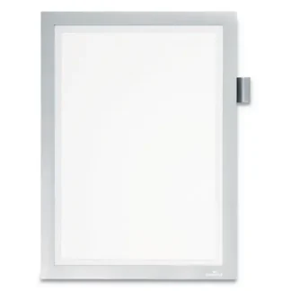 Durable DURAFRAME Note Sign Holder, Silver Frame, 8.5 x 11