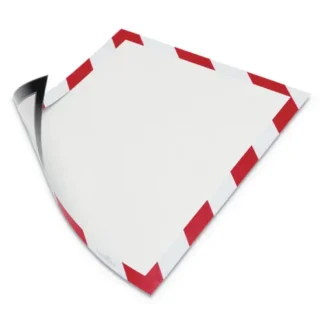 Durable® DURAFRAME Security Magnetic Sign Holder, Red/White Frame, 2/Pack